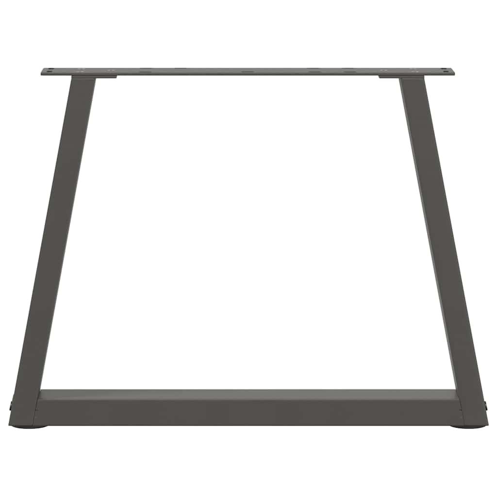 2 db antracitszürke, V-alakú acél dohányzóasztal láb 60 x (42-43,3) cm