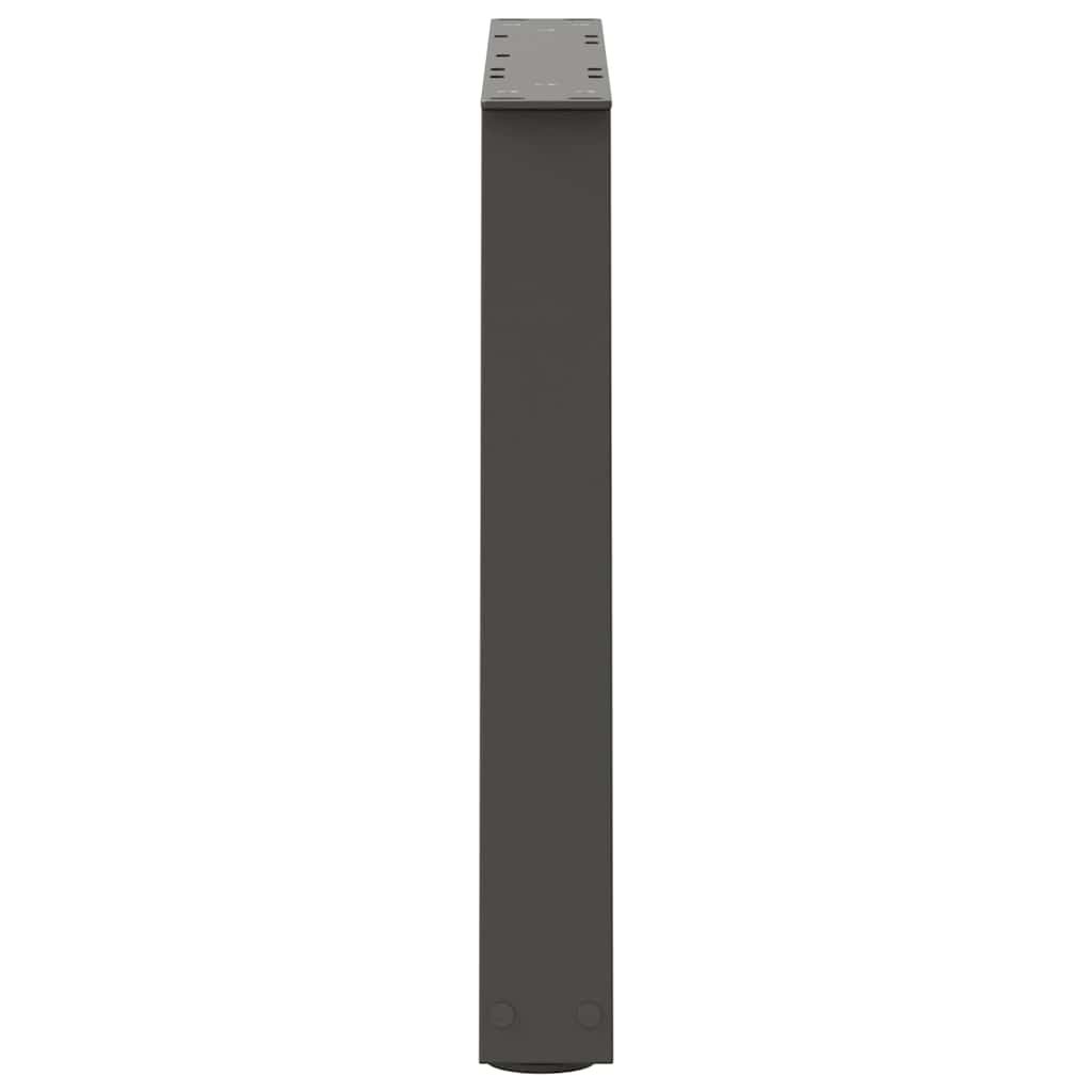 2 db antracitszürke, V-alakú acél dohányzóasztal láb 60 x (42-43,3) cm