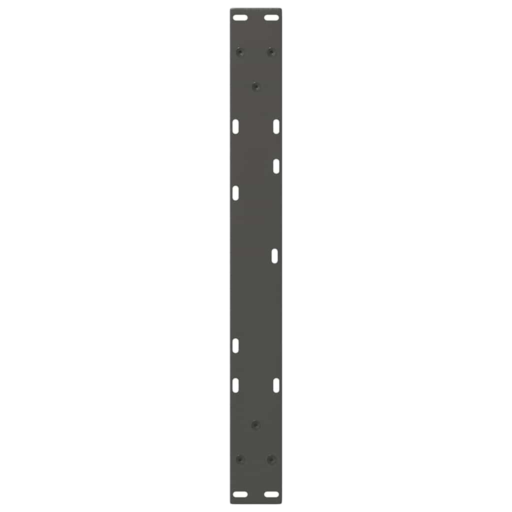 2 db antracitszürke, V-alakú acél dohányzóasztal láb 60 x (42-43,3) cm