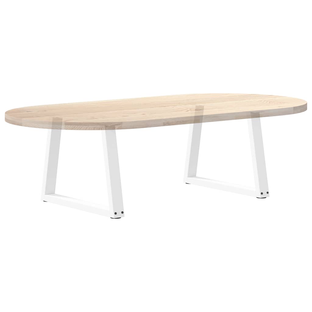 2 db fehér, V-alakú acél dohányzóasztal láb 70 x (42-43,3) cm