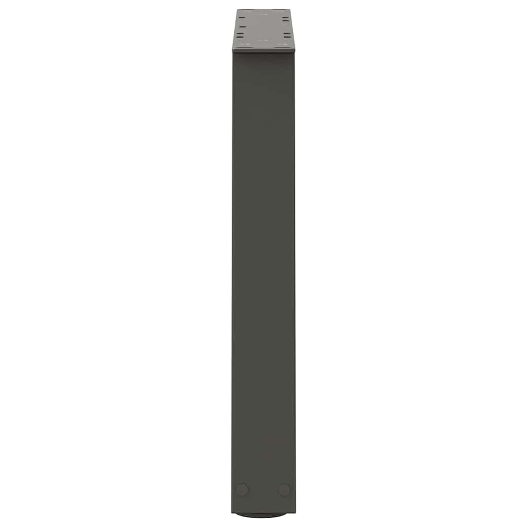 2 db antracitszürke, V-alakú acél dohányzóasztal láb 70 x (42-43,3) cm