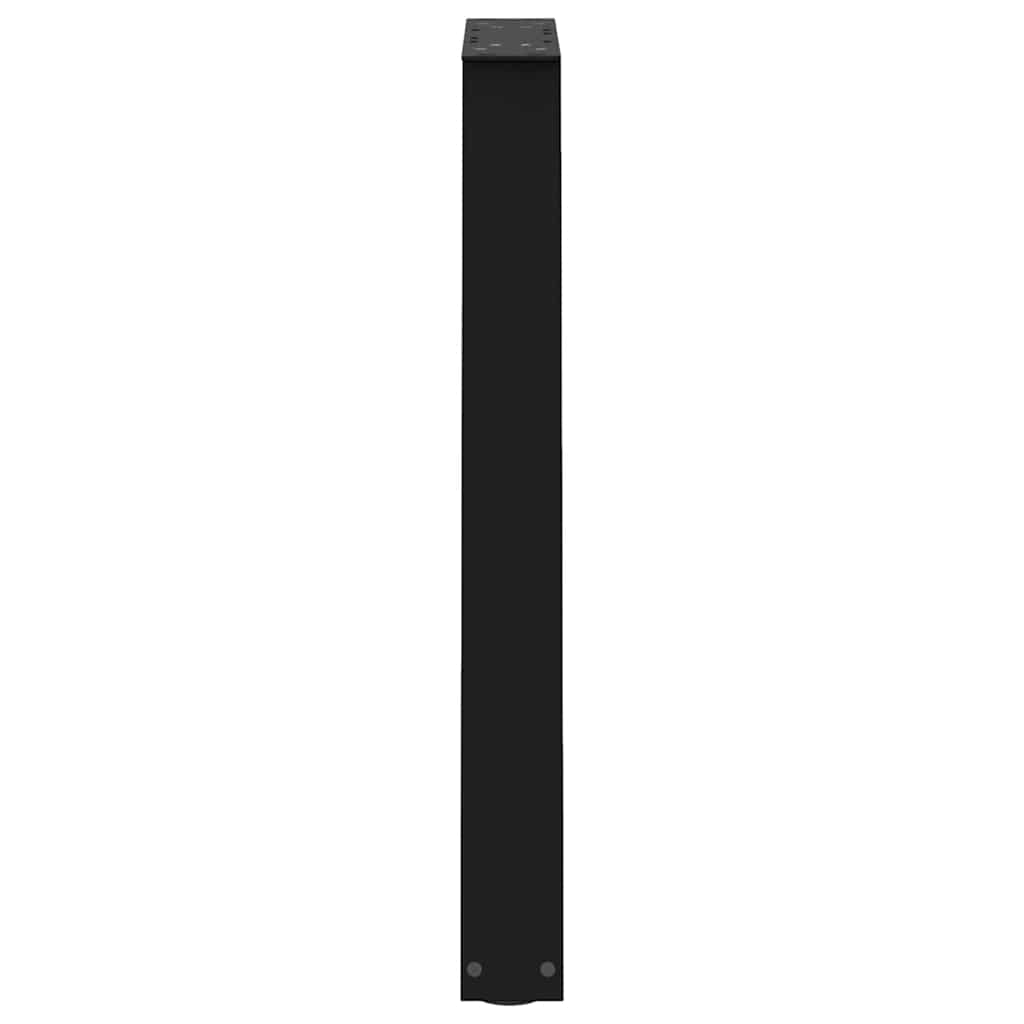 2 db fekete, V-alakú acél étkezőasztal láb 50x(72-73,3) cm
