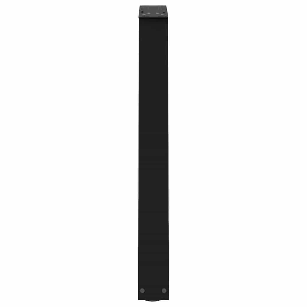 2 db fekete, V-alakú acél étkezőasztal láb 60 x (72-73,3) cm