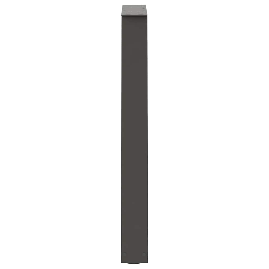 2 db antracitszürke, V-alakú acél étkezőasztalláb 60 x (72-73,3) cm