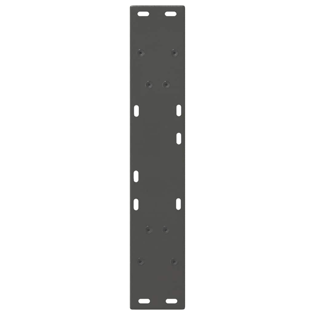 2 db antracitszürke, V-alakú acél étkezőasztalláb 60 x (72-73,3) cm