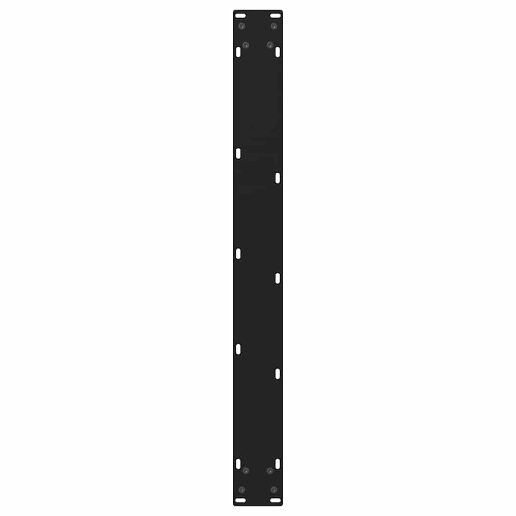 2 db fekete, V-alakú acél étkezőasztal láb 70 x (72-73,3) cm