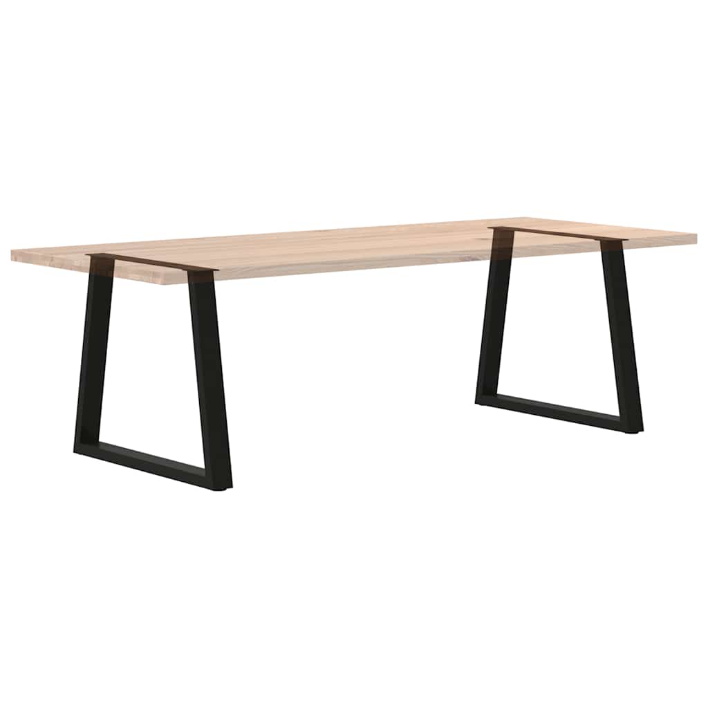 2 db fekete, V-alakú acél étkezőasztal láb 70 x (72-73,3) cm
