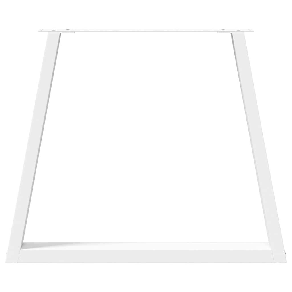 2 db fehér, V-alakú étkezőasztal láb 70 x (72-73,3) cm acél étkezőasztal láb