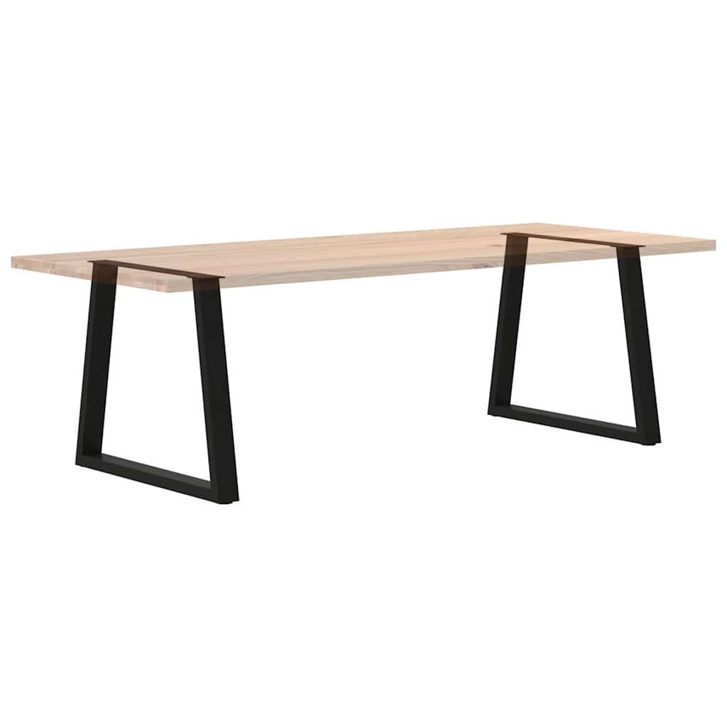 2 db fekete, V-alakú acél étkezőasztal láb 80 x (72-73,3) cm