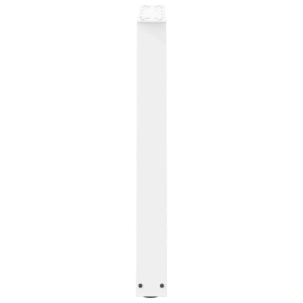 2 db fehér, V-alakú acél étkezőasztal láb 80 x (72-73,3) cm
