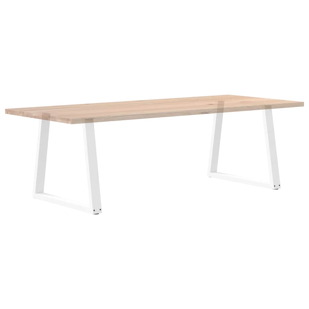 2 db fehér, V-alakú acél étkezőasztal láb 80 x (72-73,3) cm