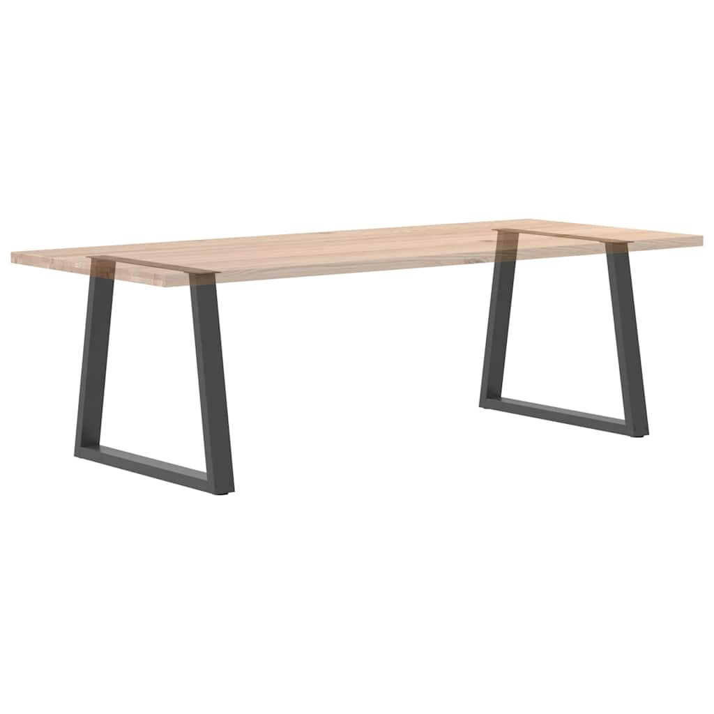 2 db antracitszürke, V-alakú acél étkezőasztal láb 80 x (72-73,3) cm
