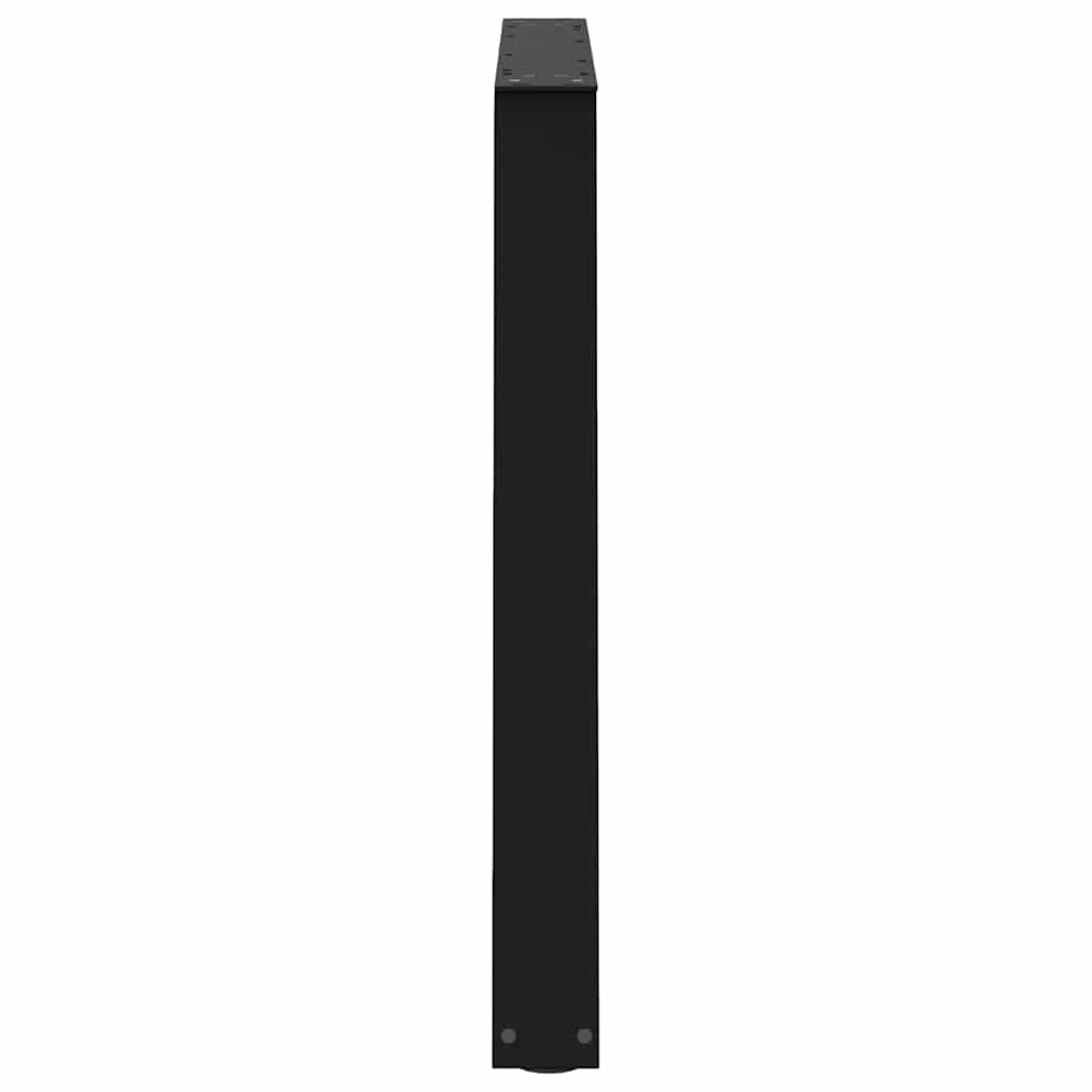 2 db fekete, V-alakú acél étkezőasztal láb 90 x (72-73,3) cm