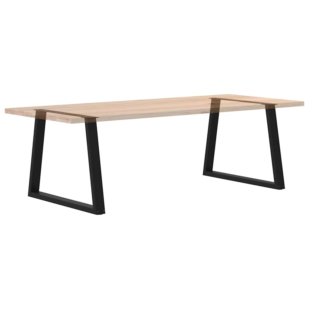 2 db fekete, V-alakú acél étkezőasztal láb 90 x (72-73,3) cm