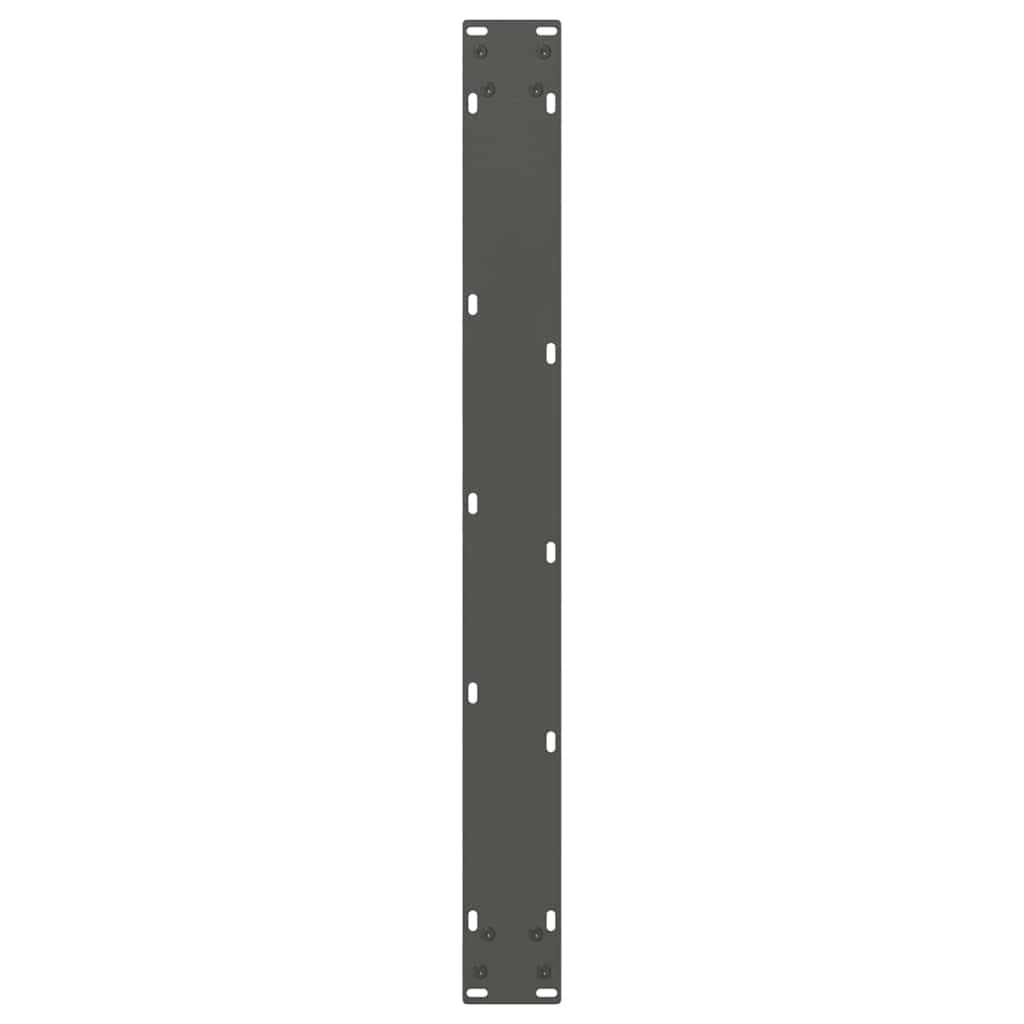 2 db antracitszürke, V-alakú acél étkezőasztal láb 90 x (72-73,3) cm