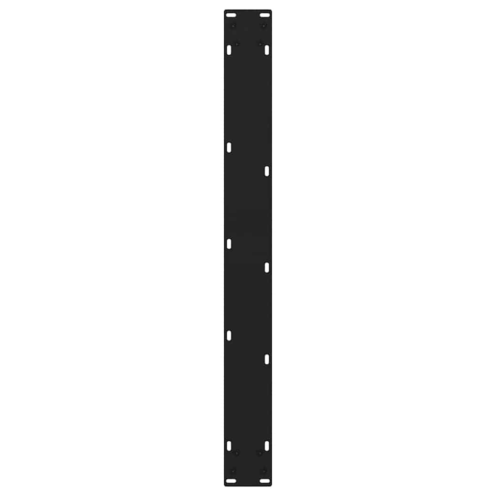 3 db V-alakú étkezőasztal láb fekete 70 x (72-73,3) cm acél étkezőasztal láb