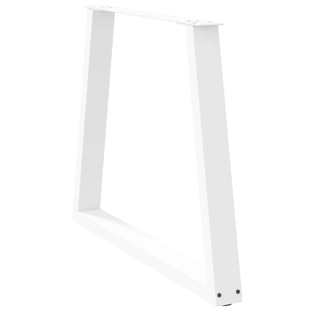 3 db fehér, V-alakú étkezőasztal láb 80 x (72-73,3) cm acél étkezőasztal láb