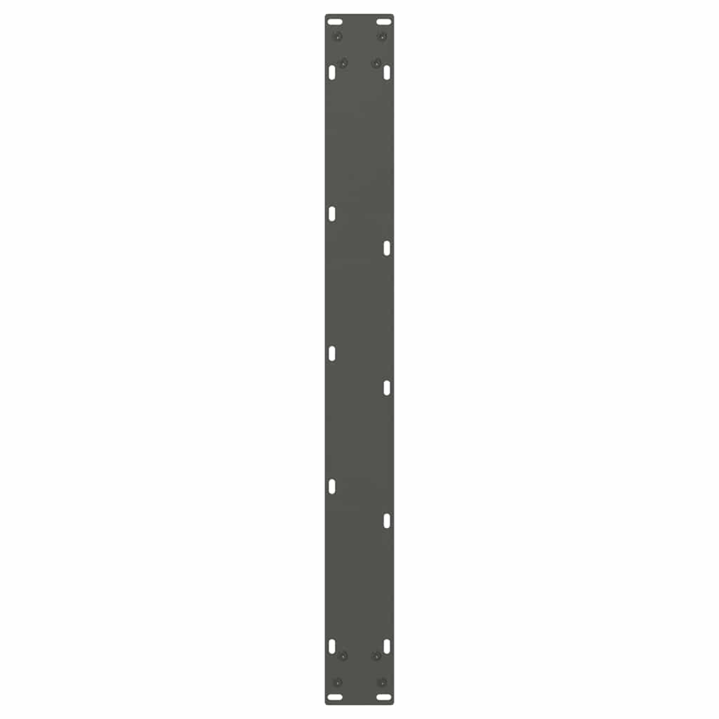 3 db antracitszürke, V-alakú acél étkezőasztalláb 80 x (72-73,3) cm