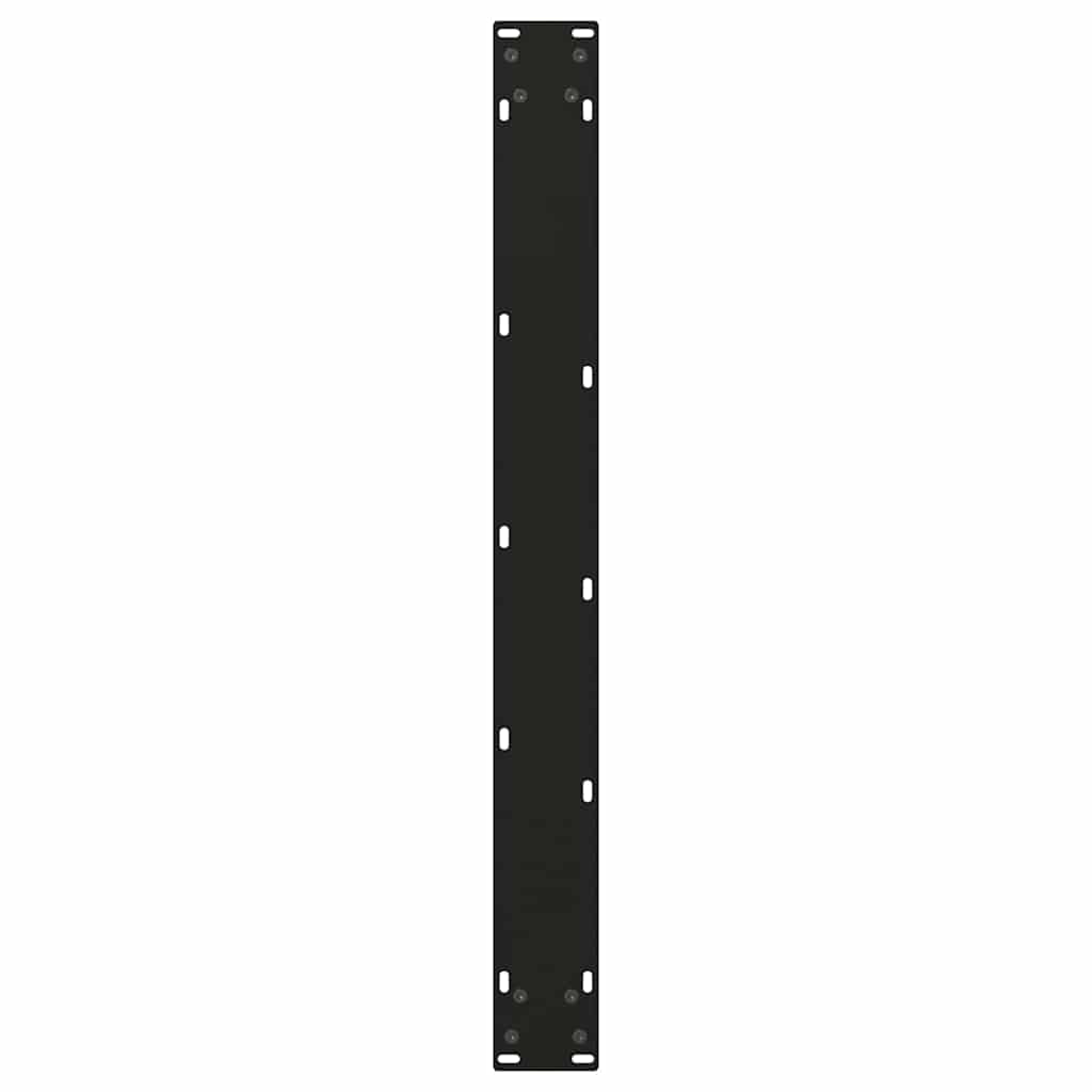 3 db fekete, V-alakú acél étkezőasztal láb 90 x (72-73,3) cm