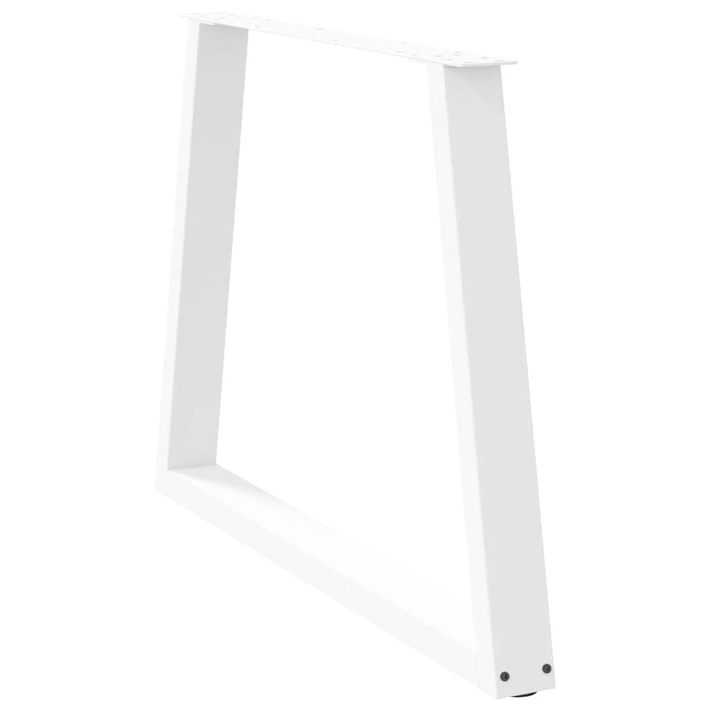 3 db fehér, V-alakú étkezőasztal láb 100 x (72-73,3) cm acél étkezőasztal láb