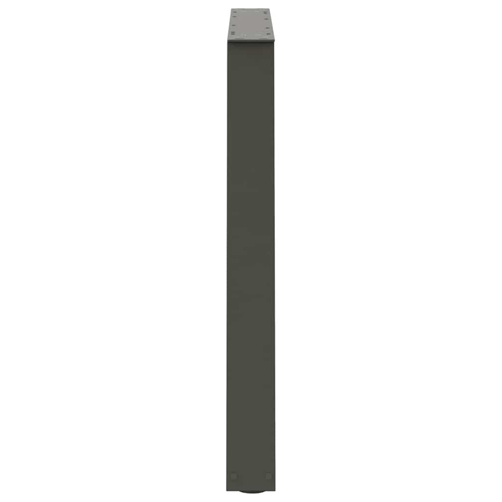 3 db antracitszürke étkezőasztal láb V-alakú 100 x (72-73,3) cm acél étkezőasztal láb