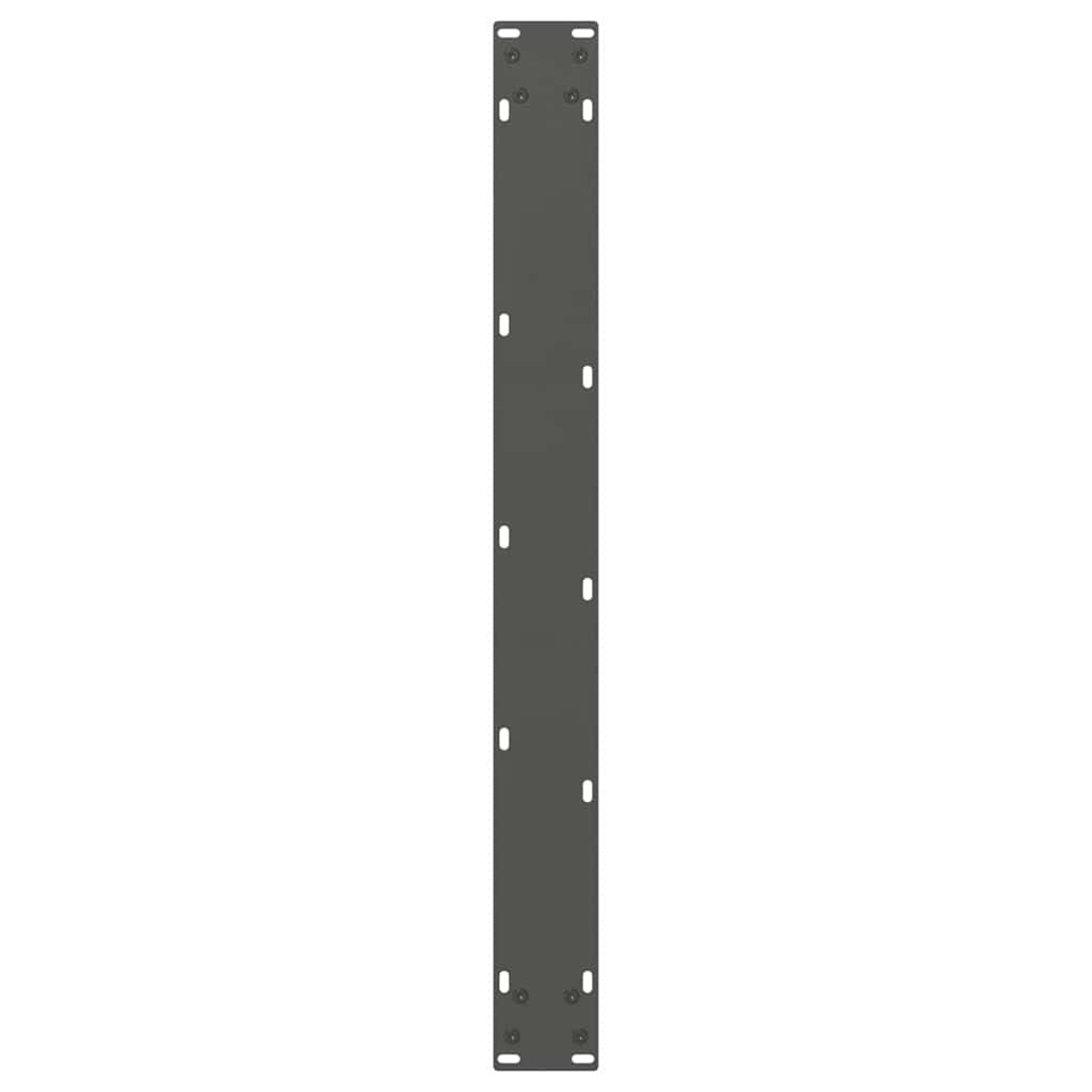 3 db antracitszürke étkezőasztal láb V-alakú 100 x (72-73,3) cm acél étkezőasztal láb