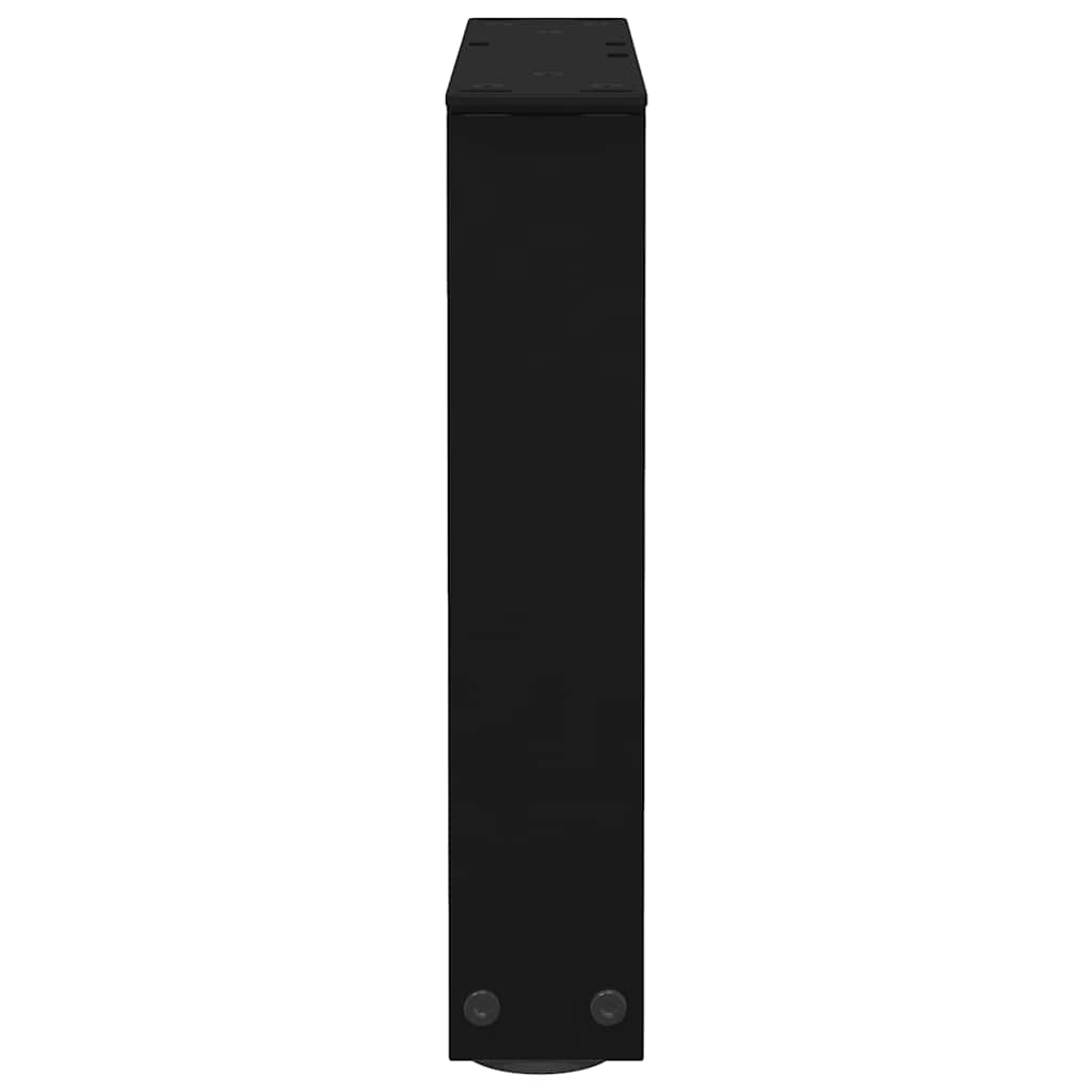 2 db fekete, V-alakú acél dohányzóasztal láb 30 x (30-31,3) cm