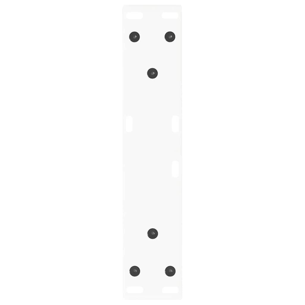 2 db fehér, V-alakú acél dohányzóasztal láb 30 x (30-31,3) cm