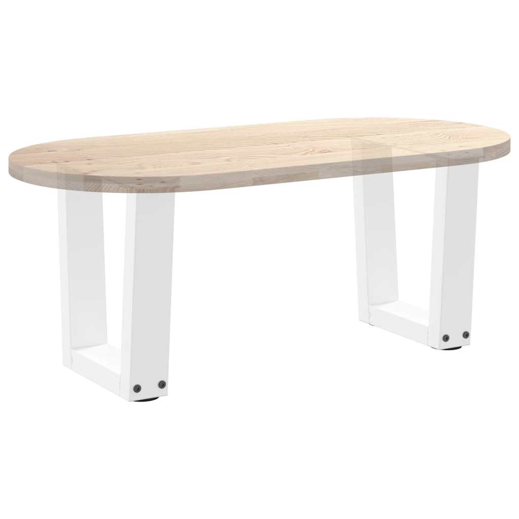2 db fehér, V-alakú acél dohányzóasztal láb 30 x (30-31,3) cm