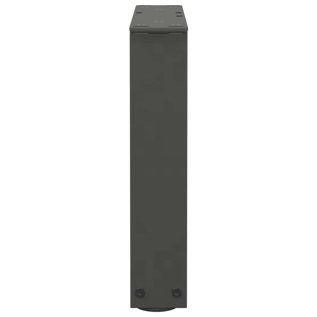 2 db antracitszürke, V-alakú acél dohányzóasztal láb 30x(30-31,3) cm