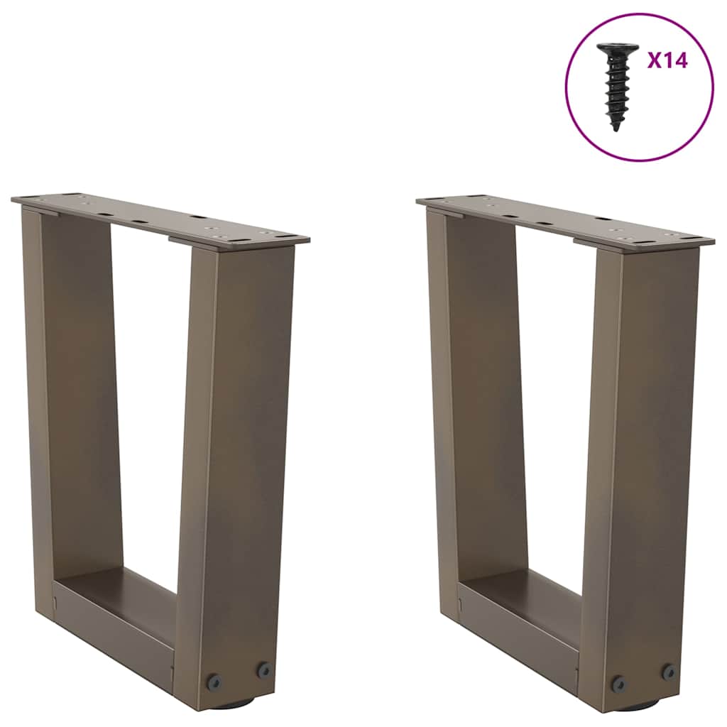 2 db V-alakú natúr acél dohányzóasztal láb 30x(30-31,3) cm