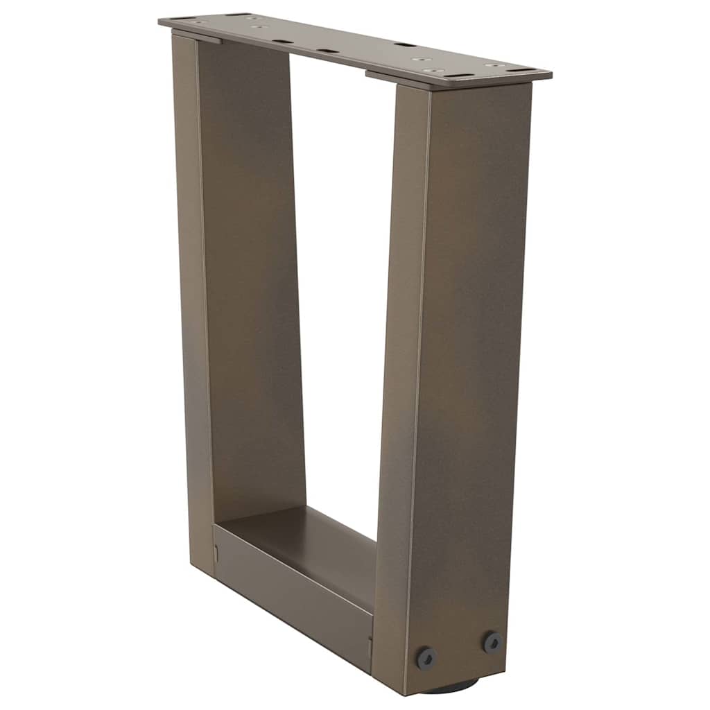2 db V-alakú natúr acél dohányzóasztal láb 30x(30-31,3) cm