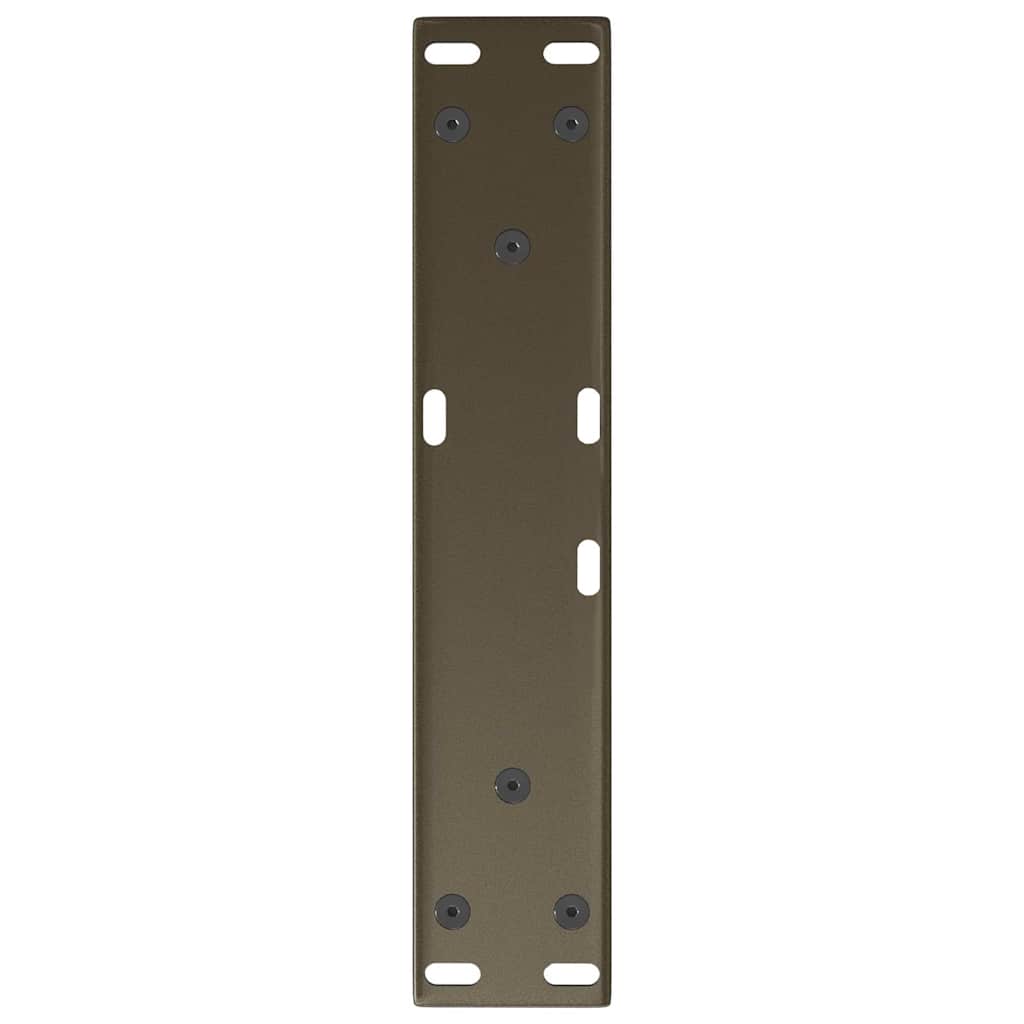 2 db V-alakú natúr acél dohányzóasztal láb 30x(30-31,3) cm