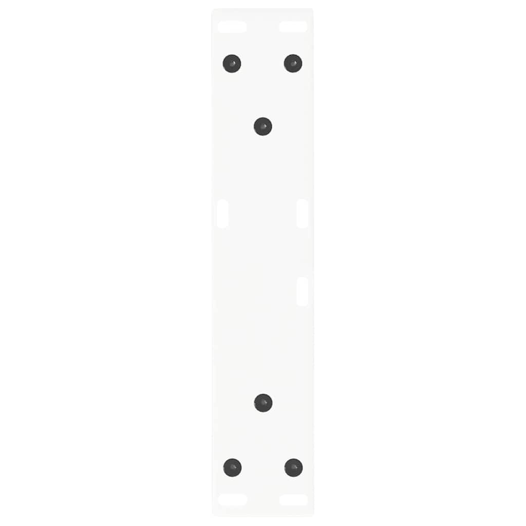 2 db fehér, V-alakú acél dohányzóasztal láb 40 x (30-31,3) cm