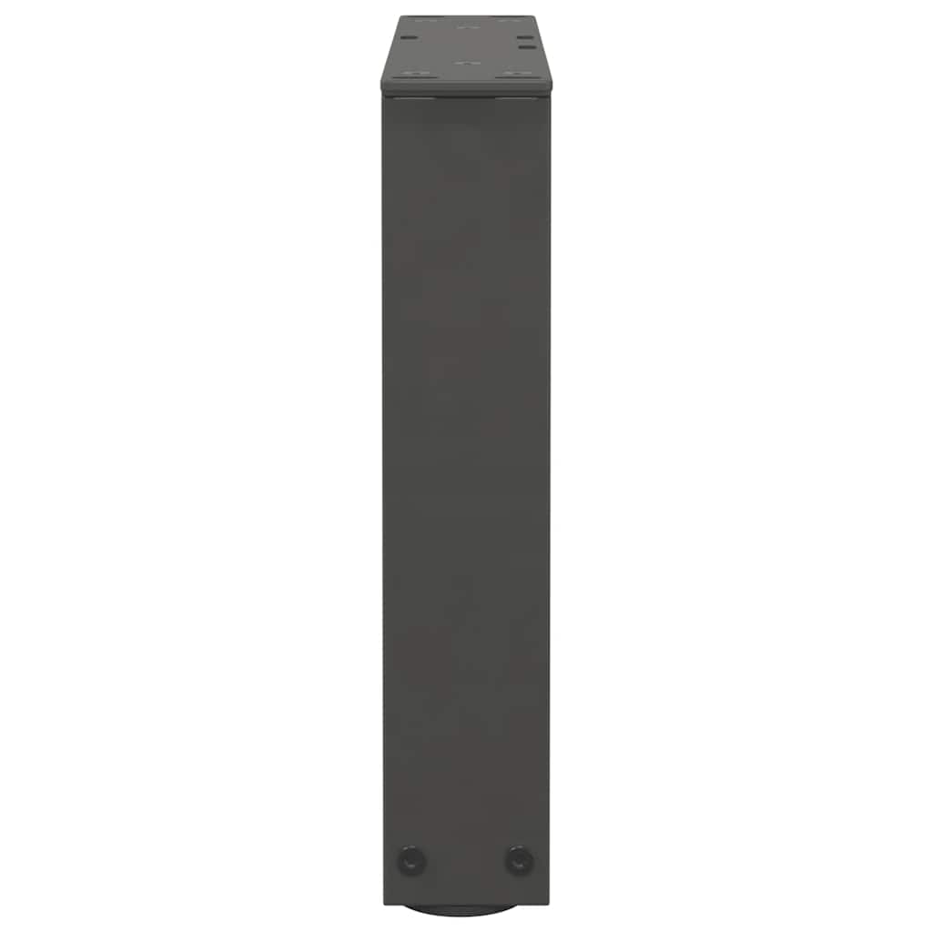 2 db antracitszürke, V-alakú acél dohányzóasztal láb 40 x (30-31,3) cm