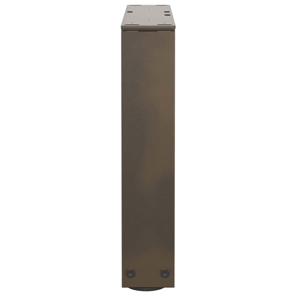 2 db V-alakú natúr acél dohányzóasztal láb 40 x (30-31,3) cm