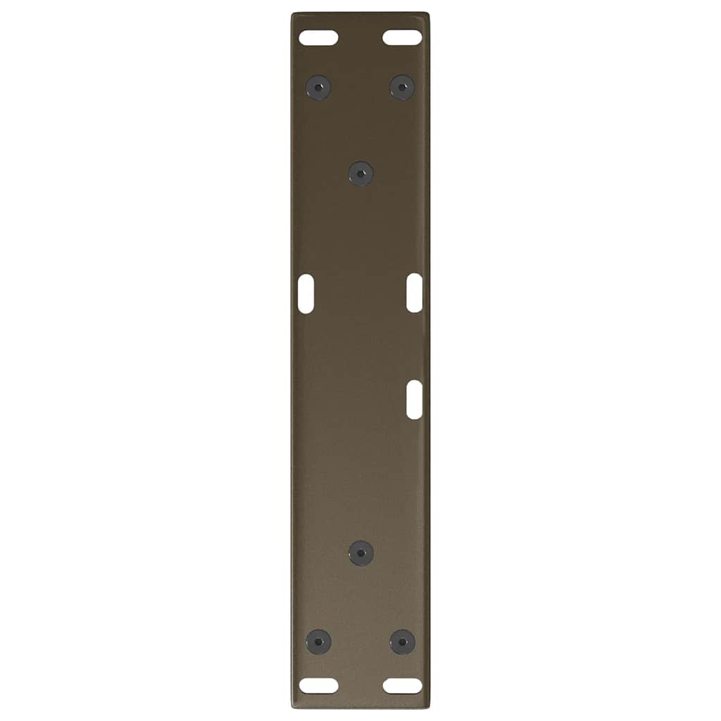2 db V-alakú natúr acél dohányzóasztal láb 40 x (30-31,3) cm