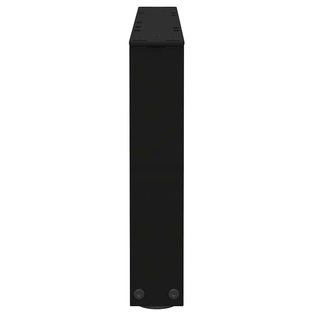 2 db fekete, V-alakú acél dohányzóasztal láb 50 x (30-31,3) cm