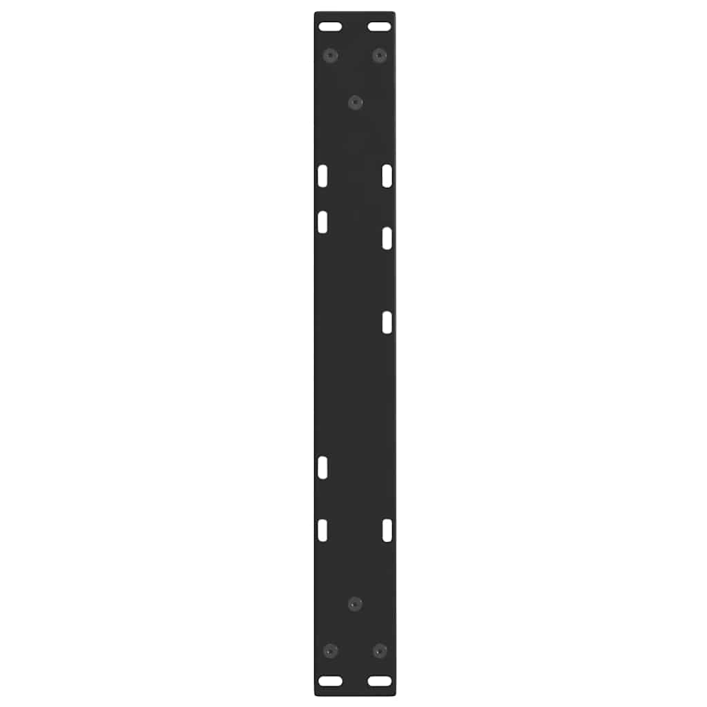 2 db fekete, V-alakú acél dohányzóasztal láb 50 x (30-31,3) cm