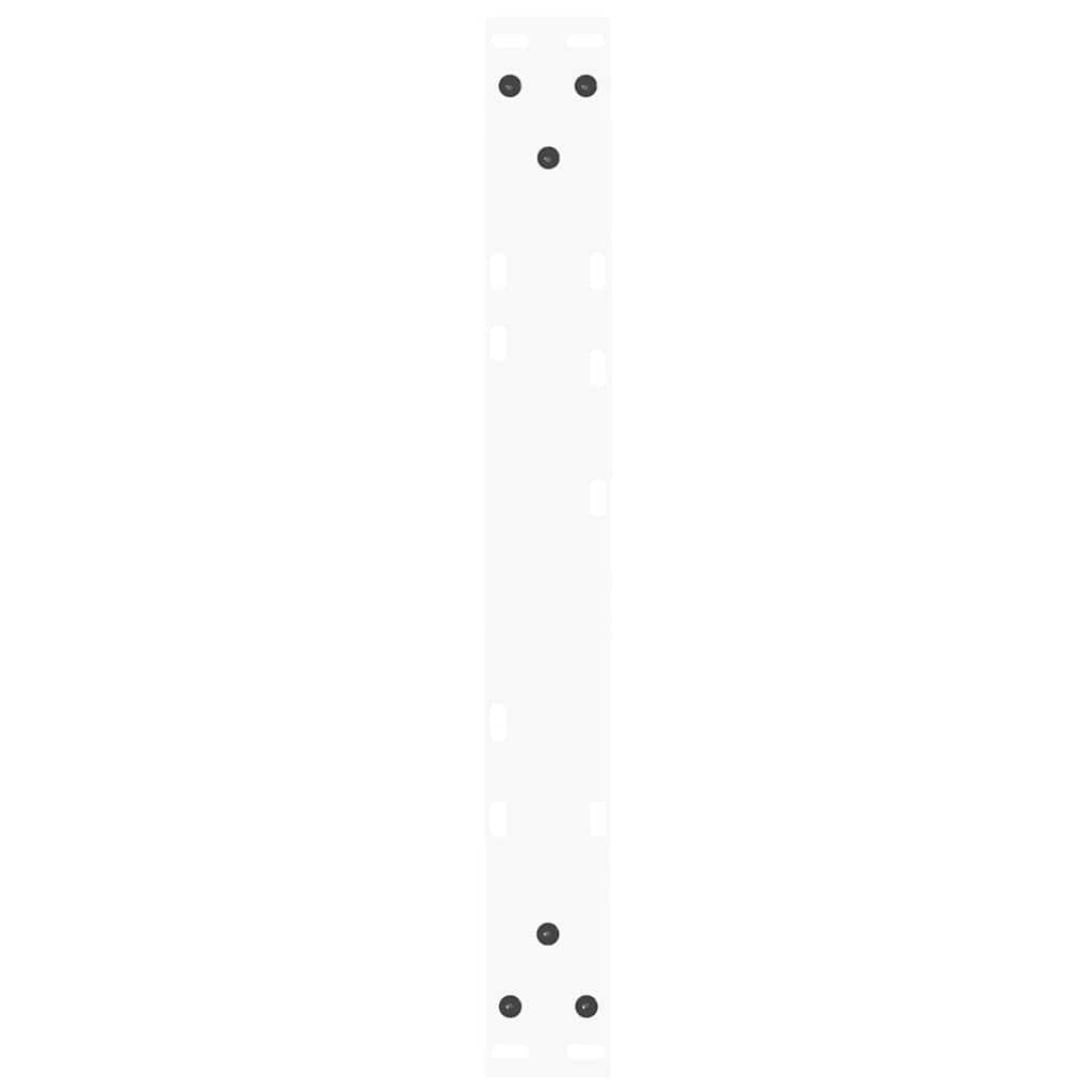 2 db fehér, V-alakú acél dohányzóasztal láb 50 x (30-31,3) cm