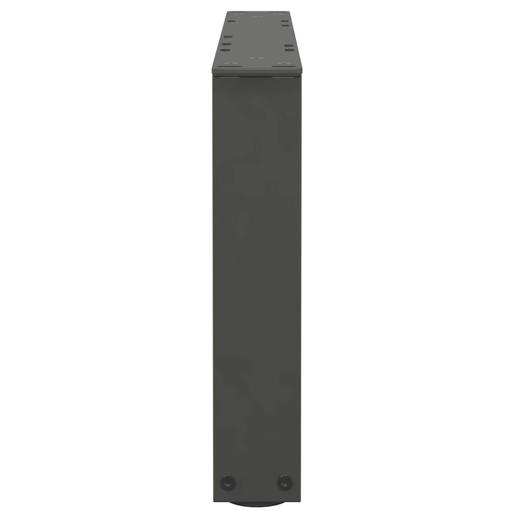 2 db antracitszürke, V-alakú acél dohányzóasztal láb 50 x (30-31,3) cm