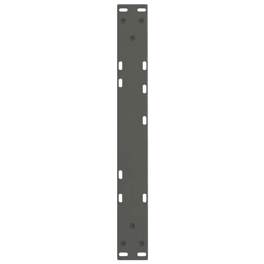 2 db antracitszürke, V-alakú acél dohányzóasztal láb 50 x (30-31,3) cm