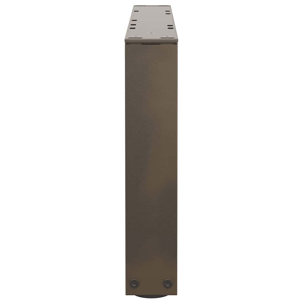 2 db V-alakú natúr acél dohányzóasztal láb 50x(30-31,3) cm