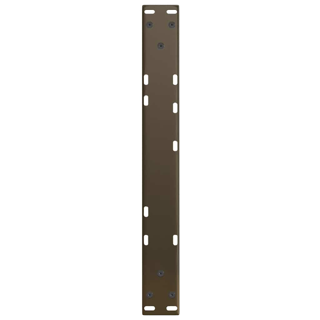2 db V-alakú natúr acél dohányzóasztal láb 50x(30-31,3) cm