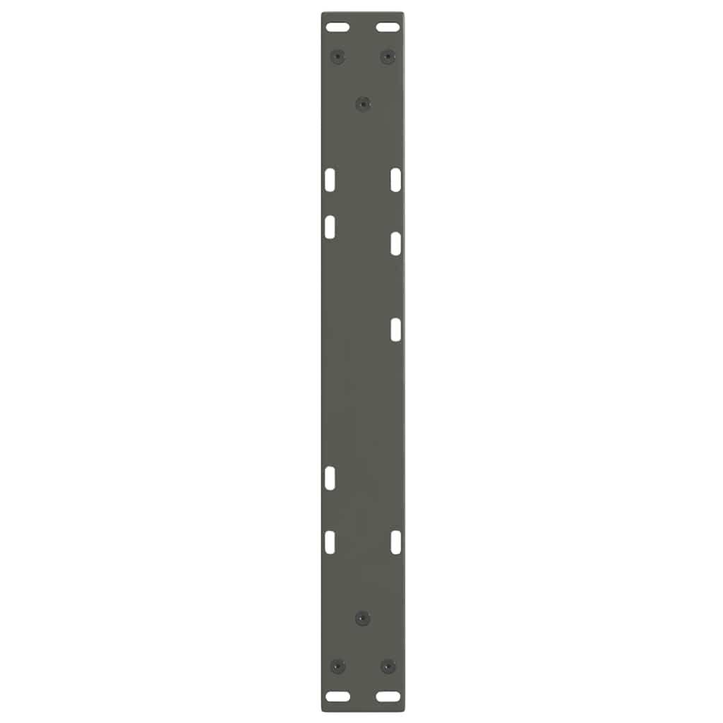 2 db antracitszürke, V-alakú acél dohányzóasztal láb 60 x (30-31,3) cm
