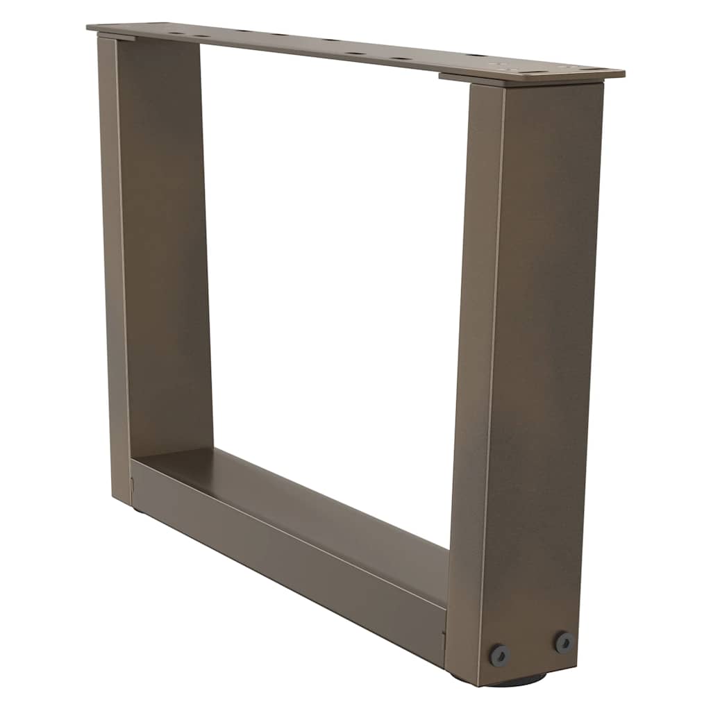 2 db V-alakú natúr acél dohányzóasztal láb 60x(30-31,3) cm