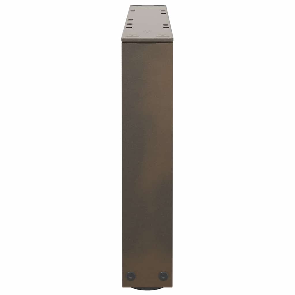 2 db V-alakú natúr acél dohányzóasztal láb 60x(30-31,3) cm