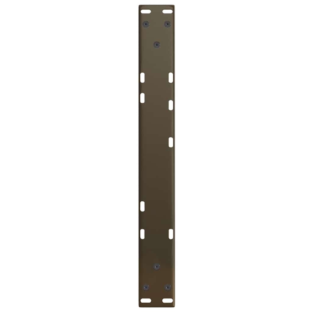 2 db V-alakú natúr acél dohányzóasztal láb 60x(30-31,3) cm