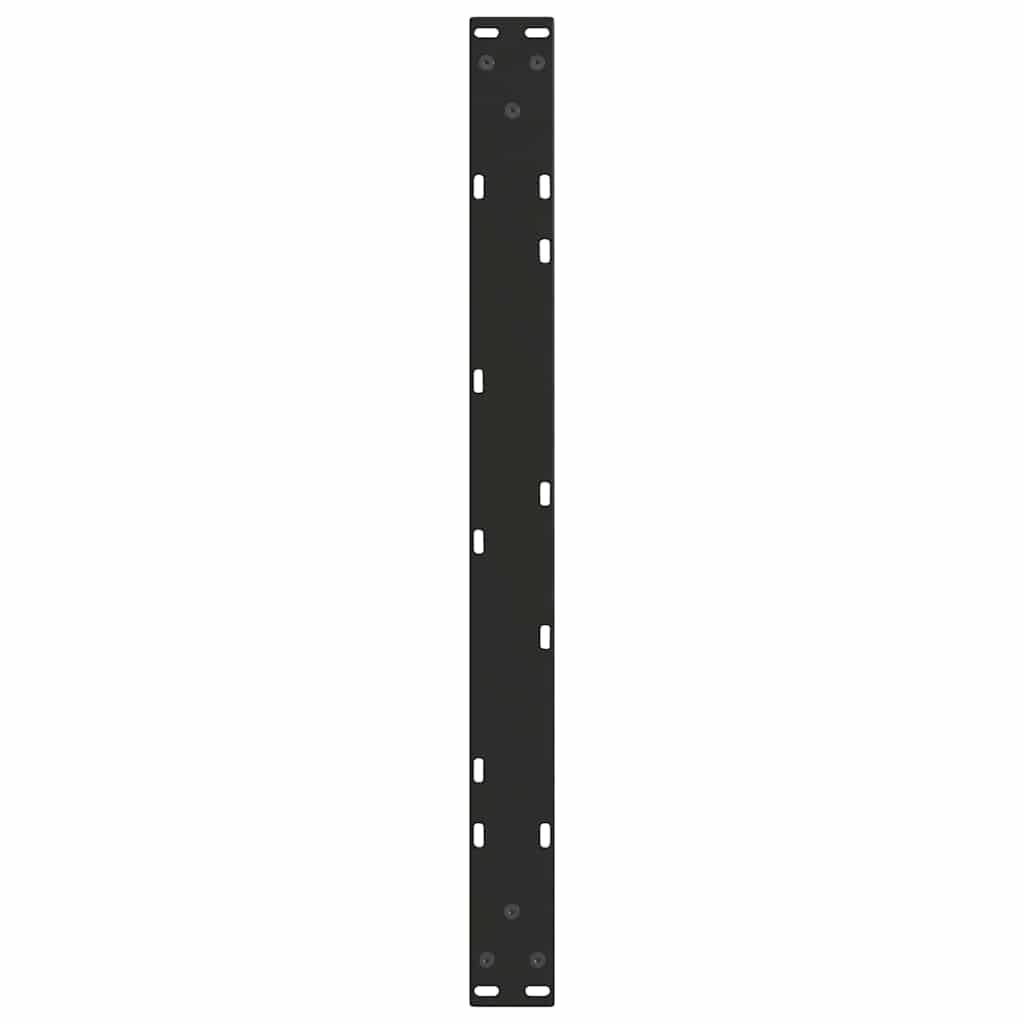 2 db fekete, V-alakú acél dohányzóasztal láb 70 x (30-31,3) cm