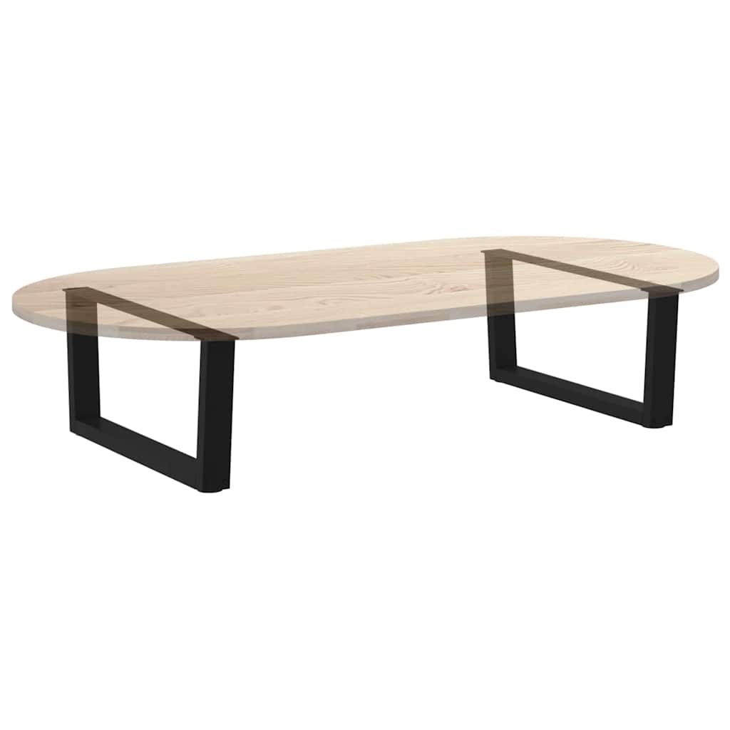 2 db fekete, V-alakú acél dohányzóasztal láb 70 x (30-31,3) cm